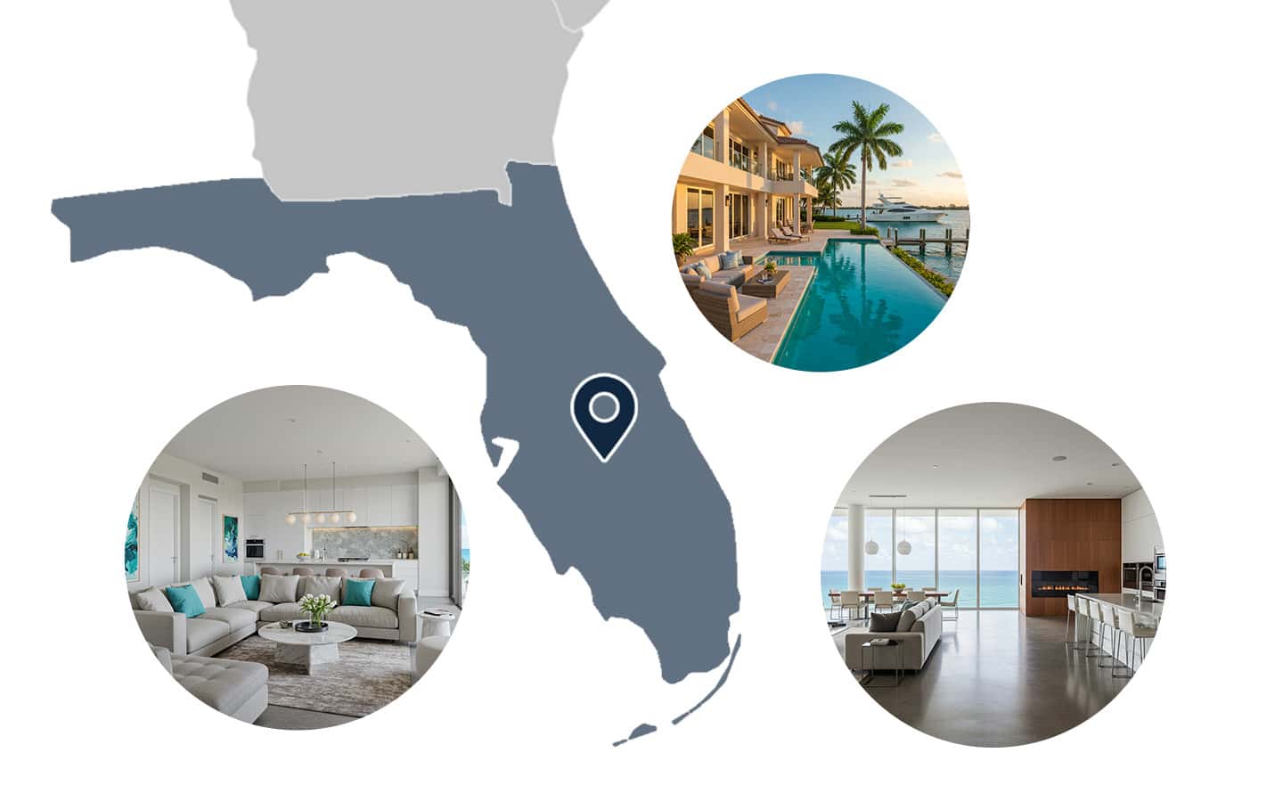 Map of CooperBuild South Florida Projects