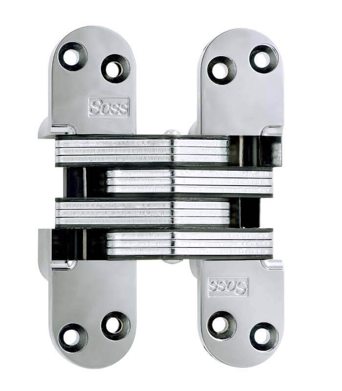 Surface-mounted hinge for kitchen cabinets