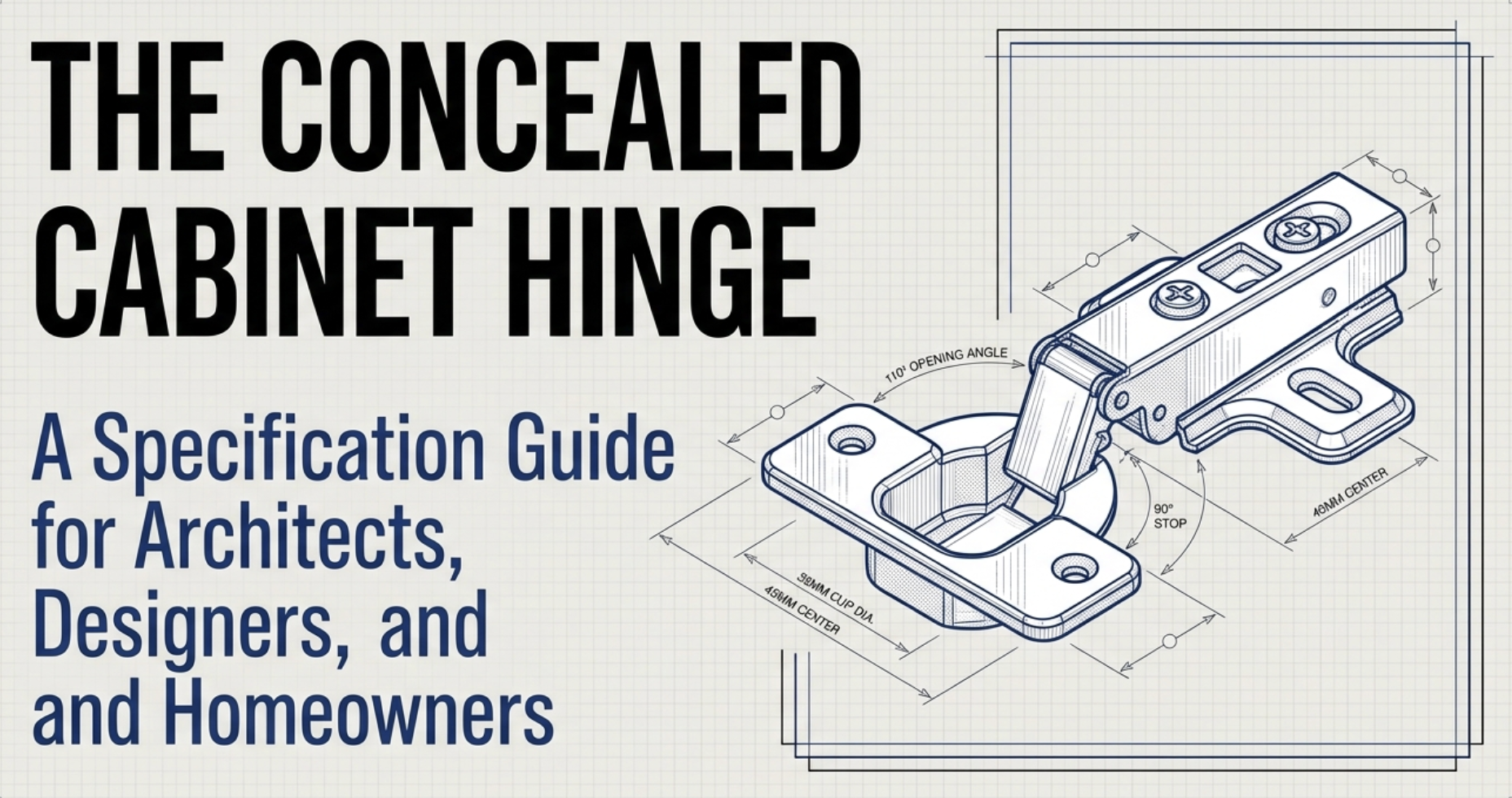 Concealed Cabinet Hinges: What to Spec, What to Skip, and Why It Matters