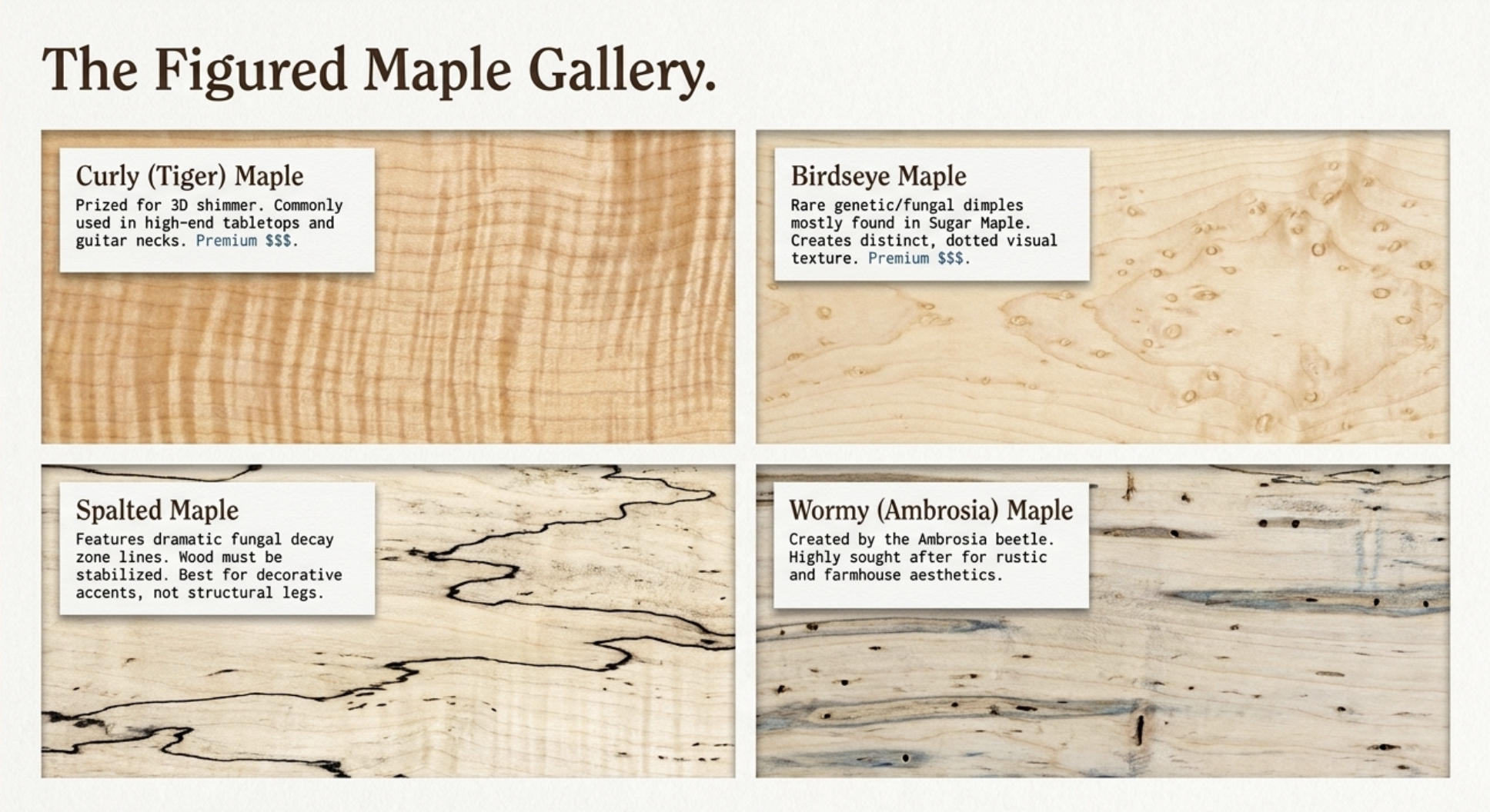 Types of Maple Wood: A Complete Guide for Custom Millwork & Cabinetry